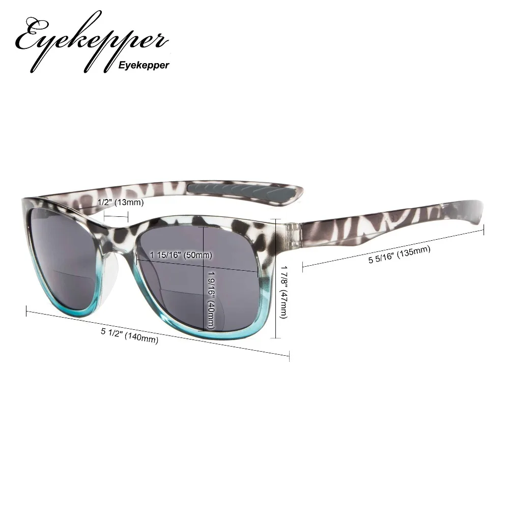 S043 Bifocal Eyekepper классический 80 х годов Винтаж двухфокусные солнцезащитные очки для