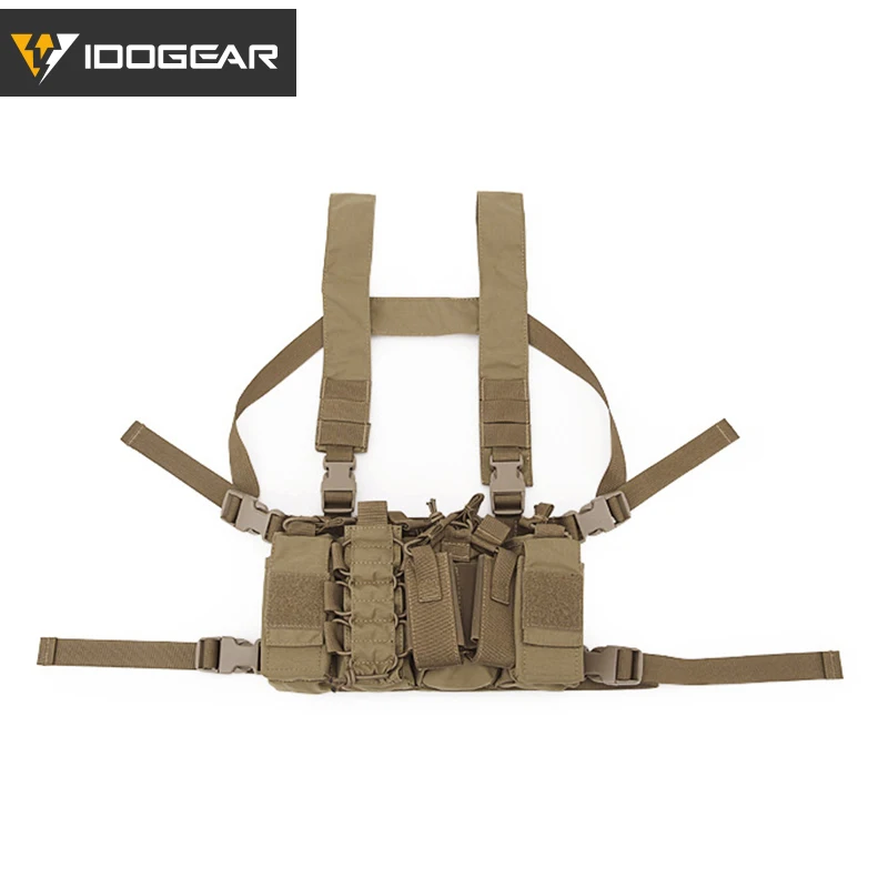Coyote Brown IDOGEAR тактическая нагрудная установка D3CR пластина Перевозчик жилет Cordura страйкбол Военная Тактическая Molle подсумок нагрудная установка 3307 - Цвет: Coyote Brown