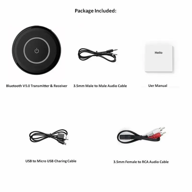 2 в 1 последний Bluetooth V5.0 аудио передатчик приемник с APTX низкой задержкой
