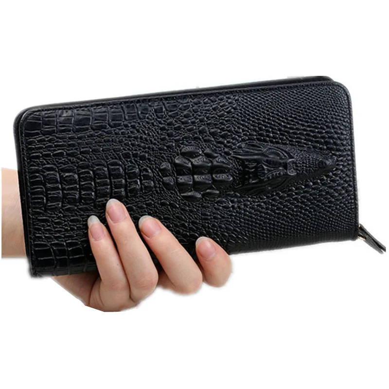 2017 Женский кошелек из натуральной кожи крокодиловой мужские кошельки для