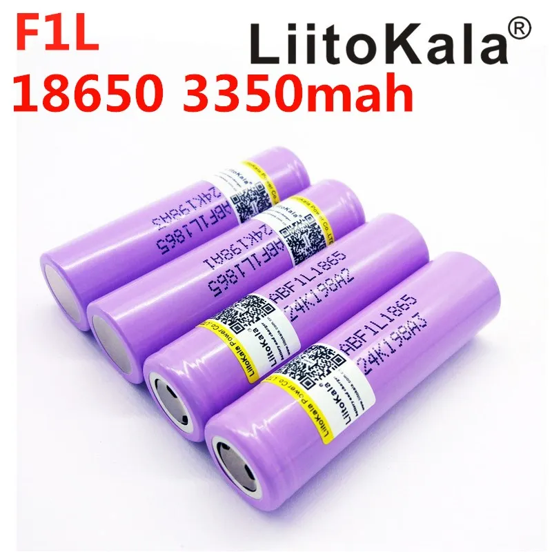 

10PCS/LOT Liitokala 18650 3350 mAh battery Rechargeable Battery INR18650 F1L 3400