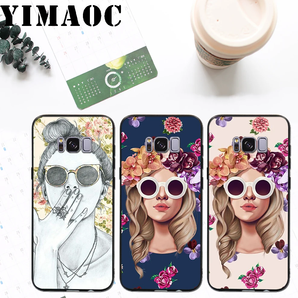 YIMAOC Young Wild Free просто для девочек мягкий силиконовый чехол samsung Galaxy S9 S8 A6 Plus 2018 S7 S6 Edge