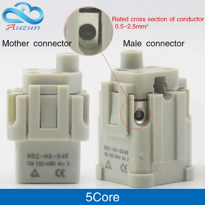 Сверхмощный разъем 4 (3 + 1) core5 (4 core10A 250В локоть в горячий канал потока авиационный
