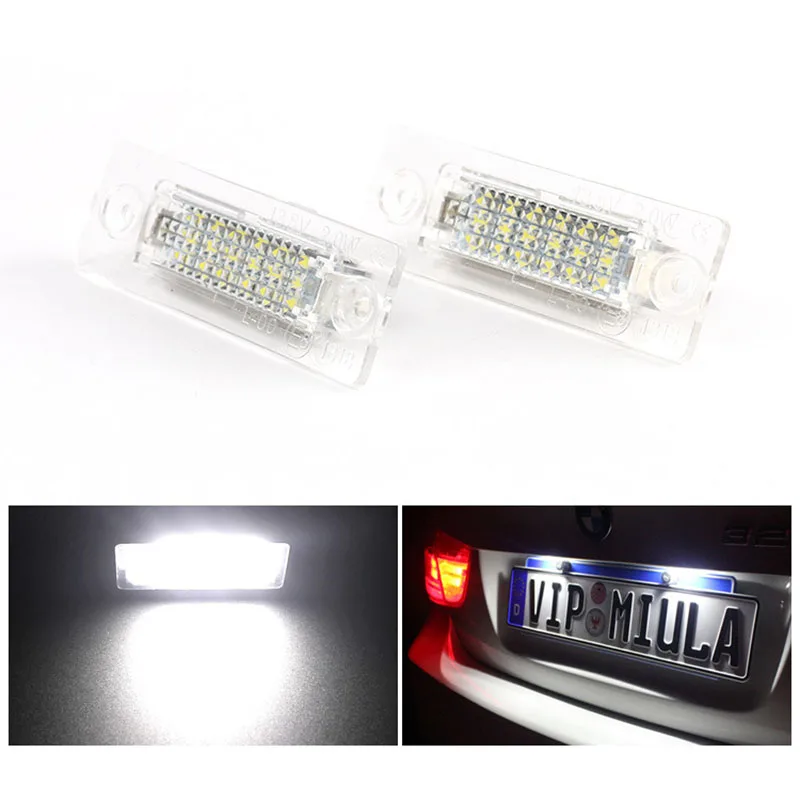 2 шт. 18 светодиодный одов 3528 SMD номерной знак освещение лампа автомобильный