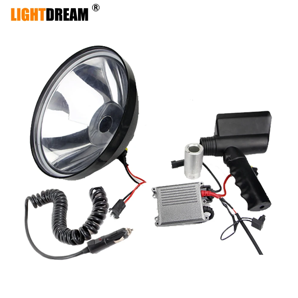 

High power 12V 24V Hid handheld Spot Lights hunting fishing patrol vehicle 55W h3 HID spotlights x1pc