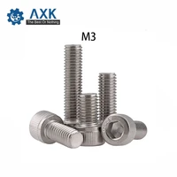 screw bolts head cap hex socket 304 stainless steel 100pcslot m3x40 mm m340 set round high lot 100 pieceslot metric thread