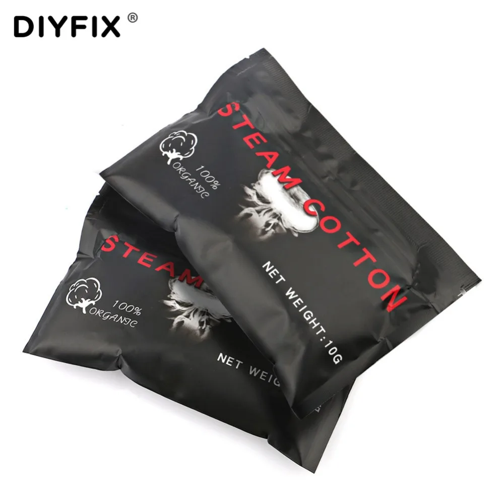 DIYFIX органический хлопок Bacon Kendo Vape Cottons для электронной сигареты перестраиваемый