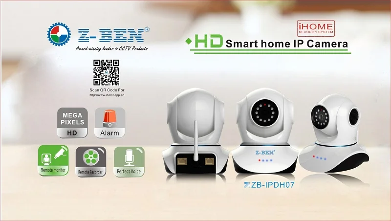 Z BEN IPDH07 1280*720P HD 1 0 мегапикселей Wifi ZBEN ip камера с