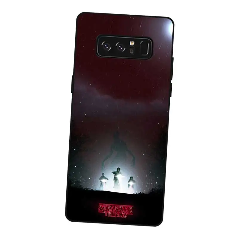 N420 очень странные дела Черный силиконовый чехол Обложка для samsung Galaxy Note 3 4 5 8 9 10 M10