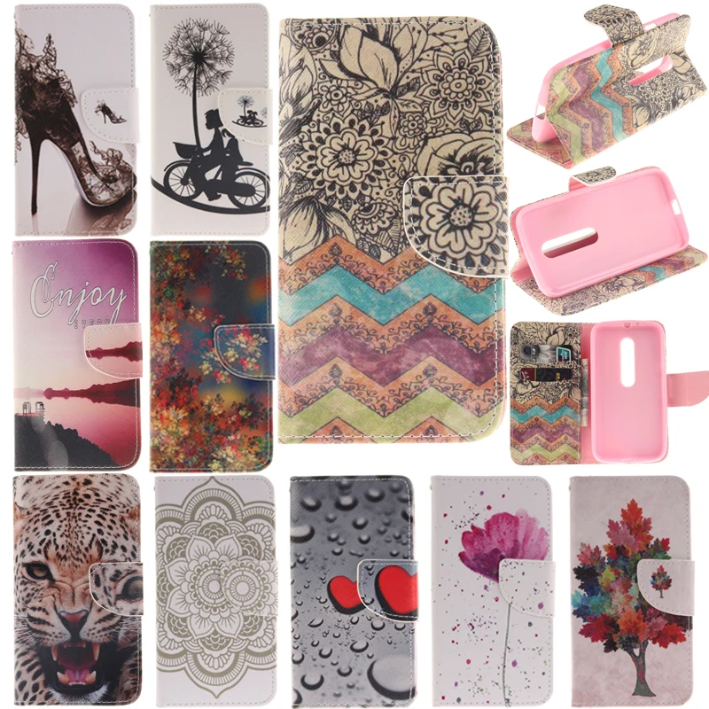 TopArmor PU Leather Phone Cover For Motorola Moto G3 G 3 3rd Gen Card Slots Flip Wallet phone case Fundas | Мобильные телефоны и