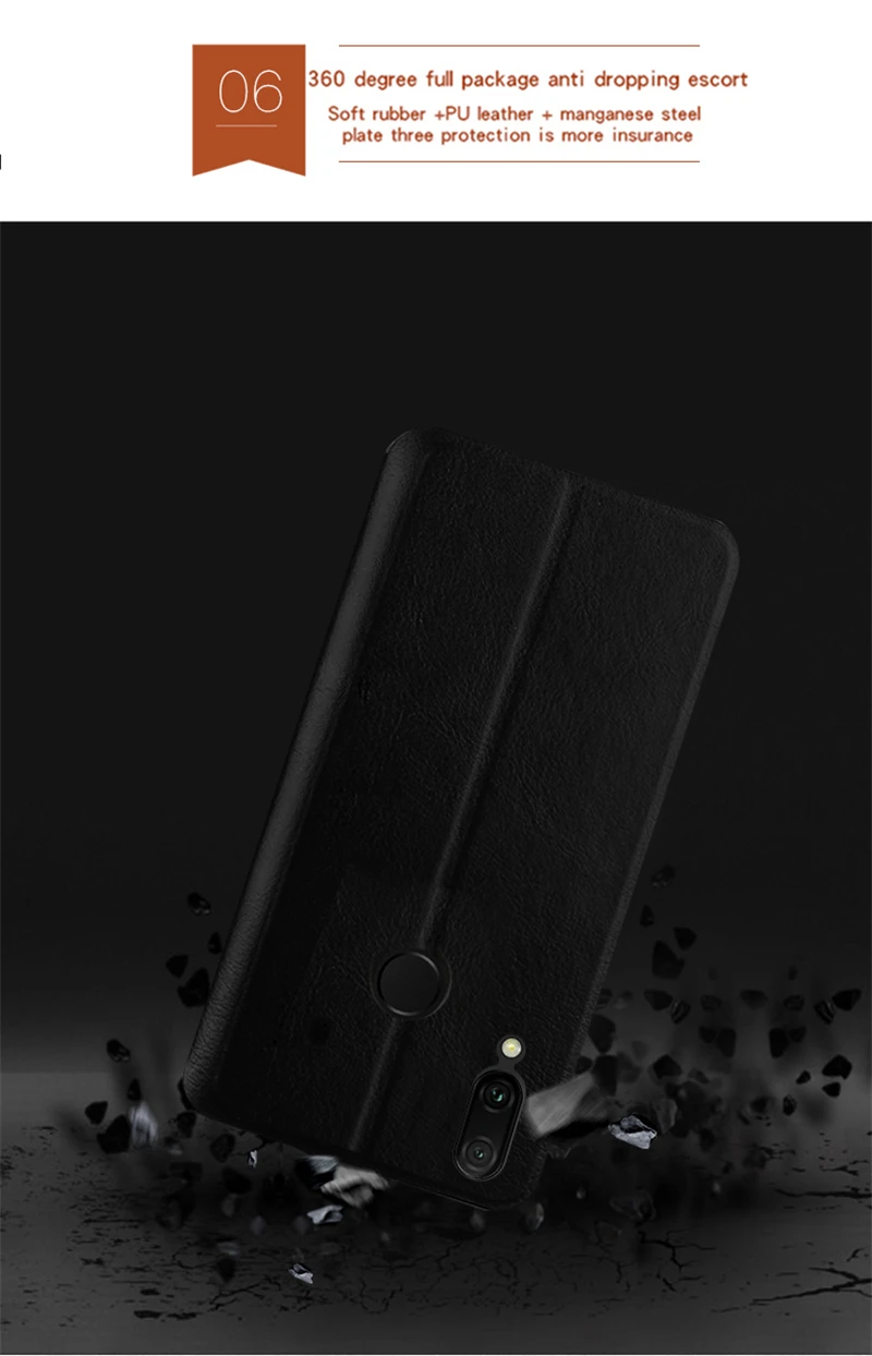 Чехол-книжка MOFI для Xiaomi redmi note 7, чехол-книжка для Xiaomi redmi note 7 Pro, высококачественный кожаный чехол-подставка для Xiaomi Max 3