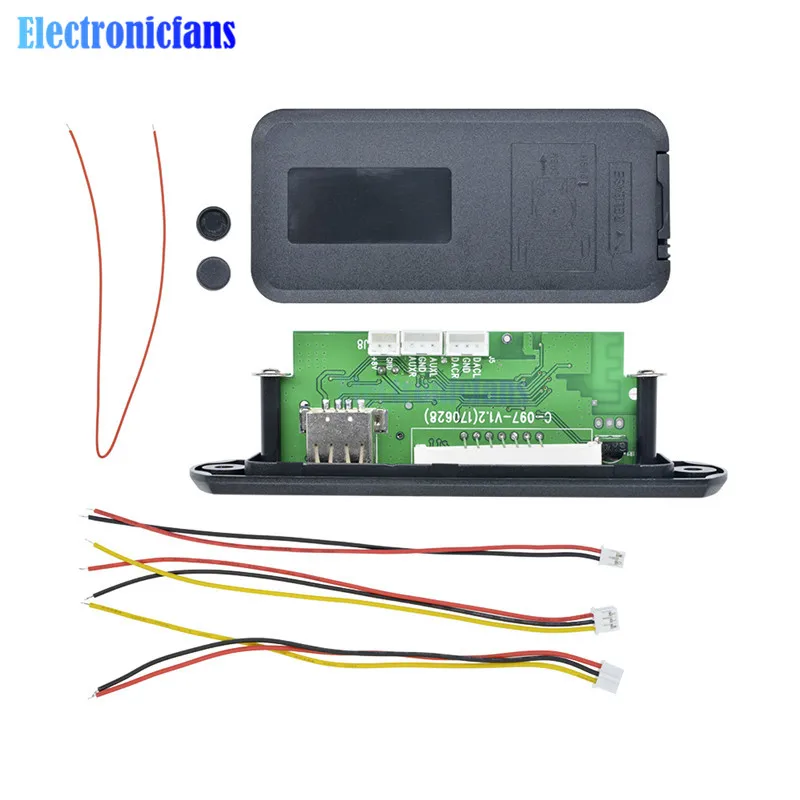 1 комплект Стандартный беспроводной Bluetooth 12 в MP3 WMA декодер доска аудио модуль TF USB Радио для автомобиля ЖК-экран пульт дистанционного управления 7-12 В