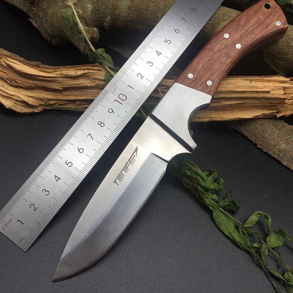 TONIFE HKT4002 NorthStar фиксированным лезвием Ножи 3Cr13 лезвия деревянной ручкой для улицы