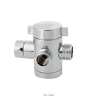 Трехходовой Т-адаптер для ванной комнаты G12 дюйма, соединительный клапан для унитаза, биде, душевая головка, отводной клапан, шунтирующая насадка для душа