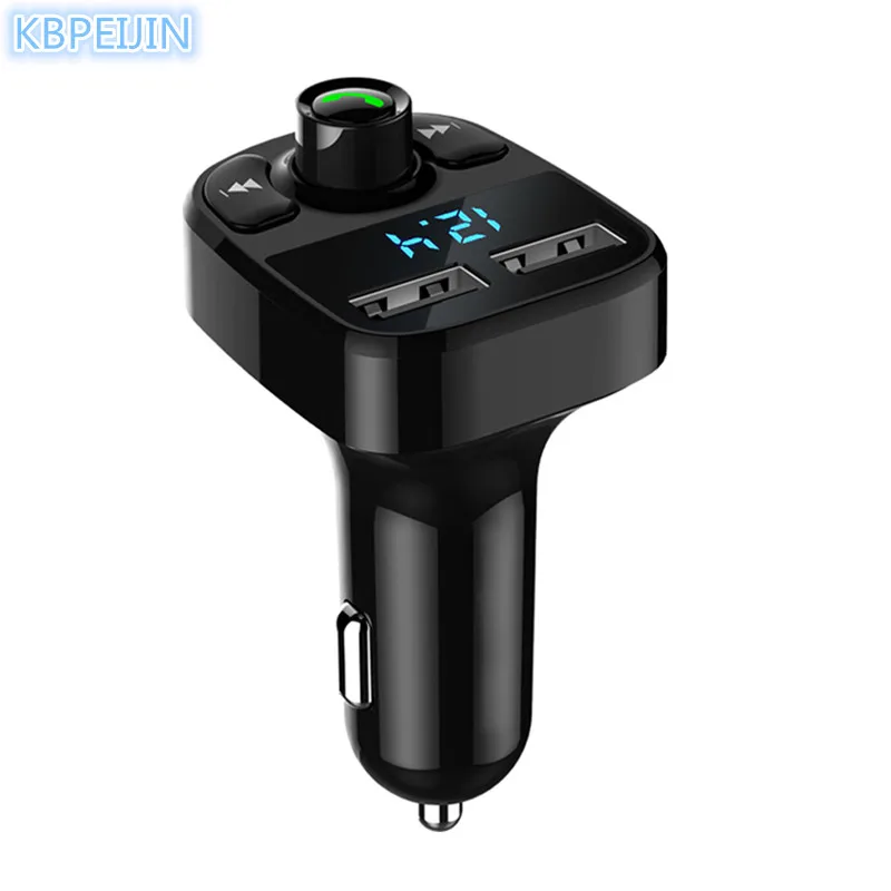 Автомобильный Стайлинг Bluetooth автомобильный комплект FM передатчик Handfree Dual USB