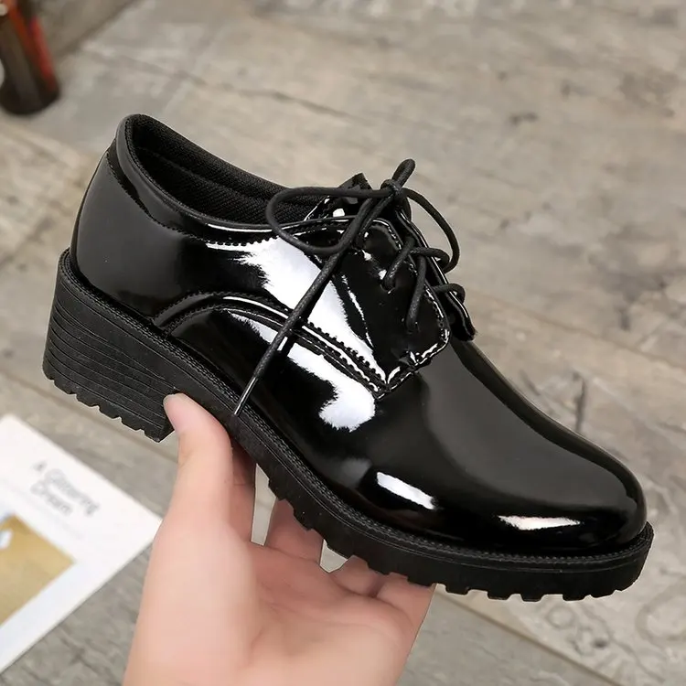 Aleafalling/Классическая уличная женская обувь на шнуровке для отдыха каблуке 5 см