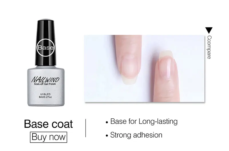 NAILWIND 8 мл УФ лампа гель для ногтей NDK01-10 лак для ногтей Перманентный растворимый лак для гель для дизайна ногтей лак
