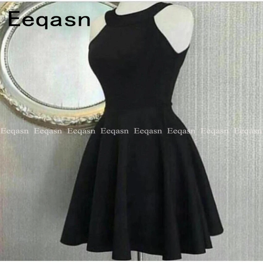 Короткое атласное коктейльное платье 2020 сексуальное с открытой спиной женское