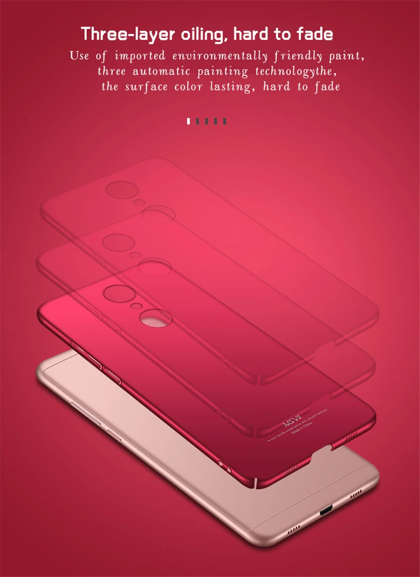 Для Xiaomi Redmi 5 Plus чехол MSVII Тонкий матовый чехол для Xiaomi Redmi 5 Plus чехол Haed держатель Крышка Xiomi Xiami Redmi5 Plus чехол