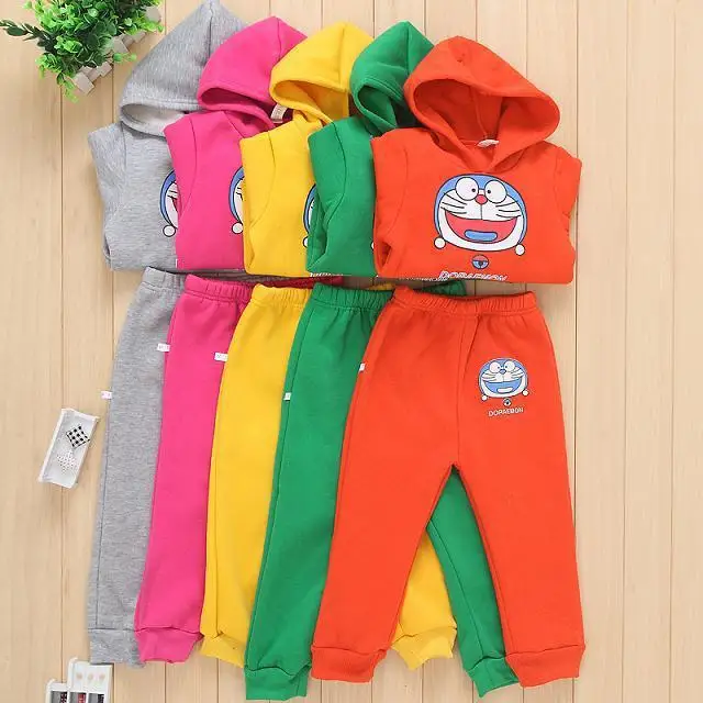 Зимние хлопковые комплекты одежды для детей куртка с капюшоном плотная