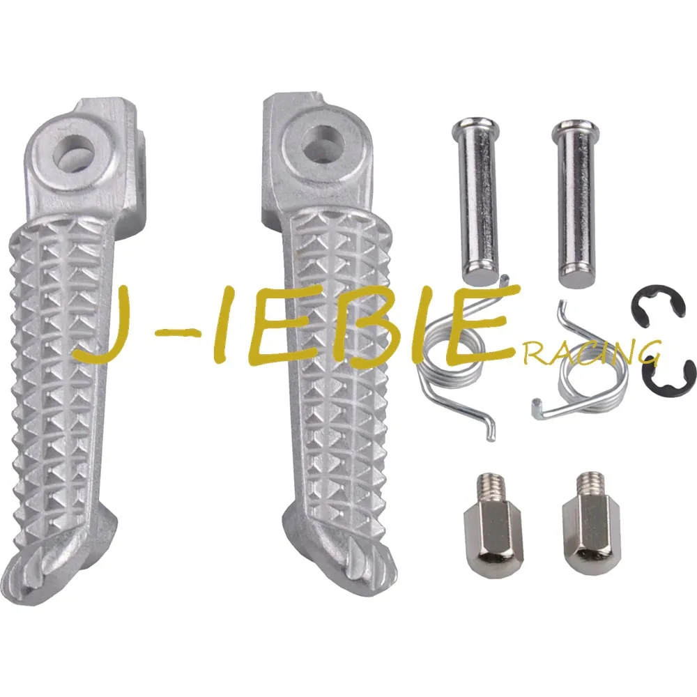 Серебряные Передние Подножки для Yamaha YZF R1 1998 2014 R6 1999 R6S 2003 2008|for yamaha|foot pegs r1foot yamaha |