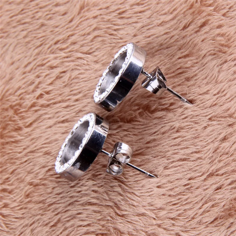 Серьги гвоздики женские из нержавеющей стали с кристаллами|crystal stud earrings|fashion