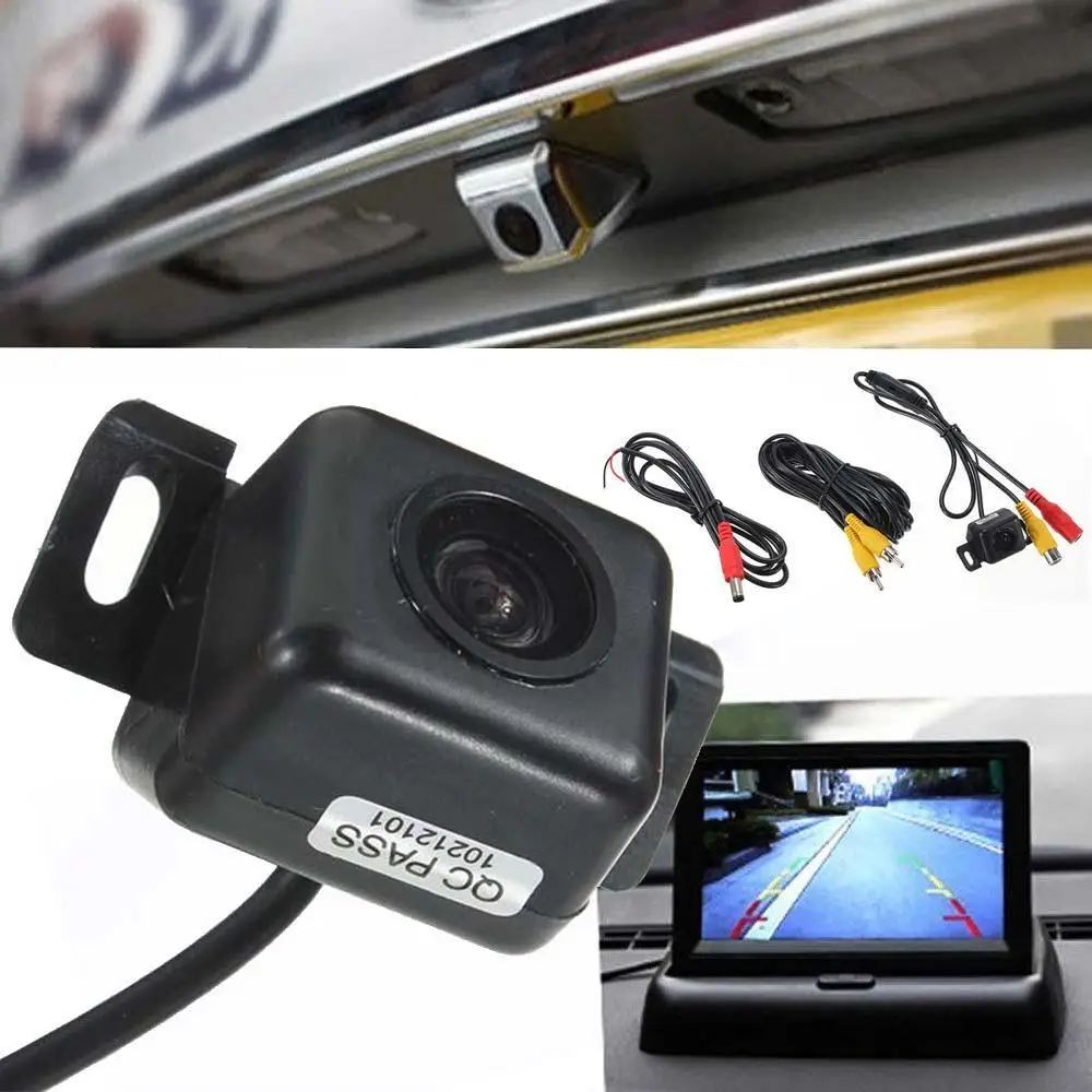 HD автомобильная парковочная камера заднего вида 12 В противотуманная