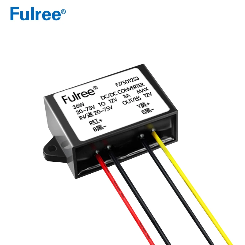 20-75V to 12V 3A 60 в 48 в 36 В до 12 В 3A 5A 8A DC преобразователь 48VDC в 12 В DC преобразователь напряжения понижающий автомобильный Грузовик источник питания - Цвет: 20-75V to 12V 3A
