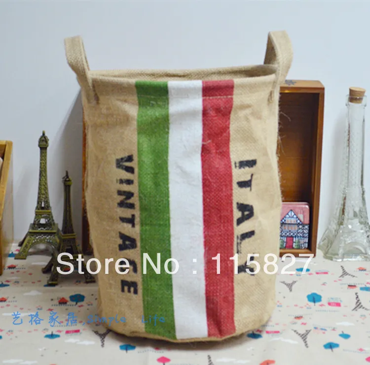 Бесплатная доставка! Натуральная льняная складная сумка для хранения с