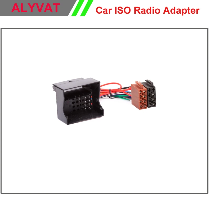 Автомобильный радиоразъем ISO для VW Volkswagen Golf Passat Touareg Touran Audi Skoda свинцовый жгут