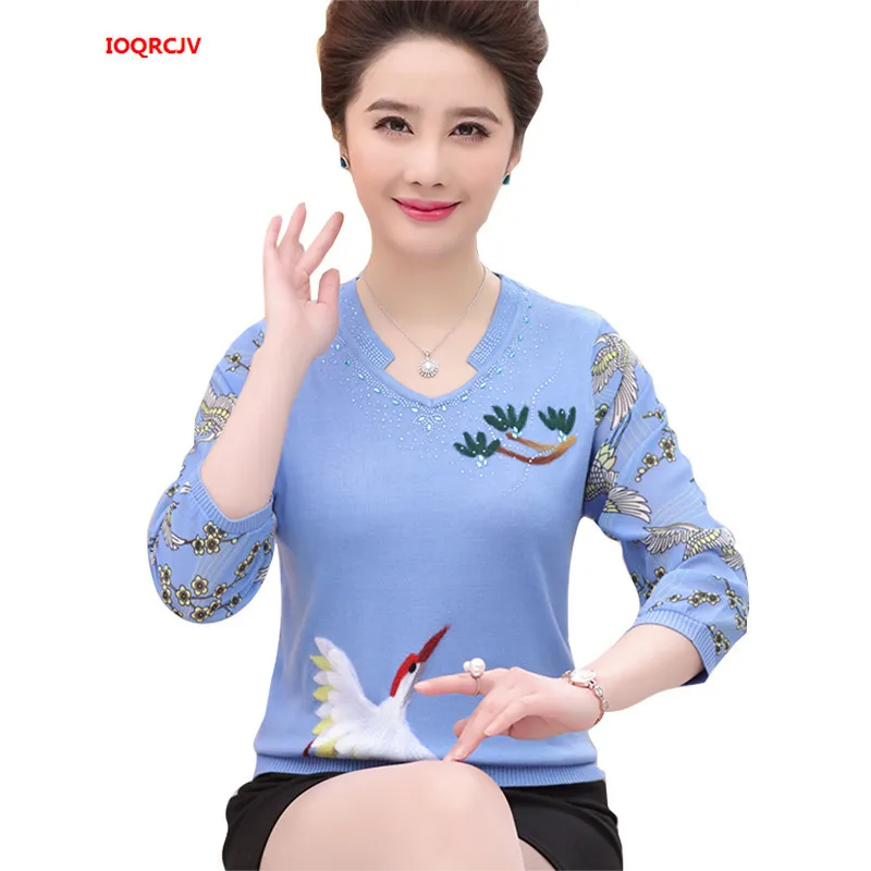 Весенняя блузка для женщин среднего возраста топы модный элегантный шифоновый