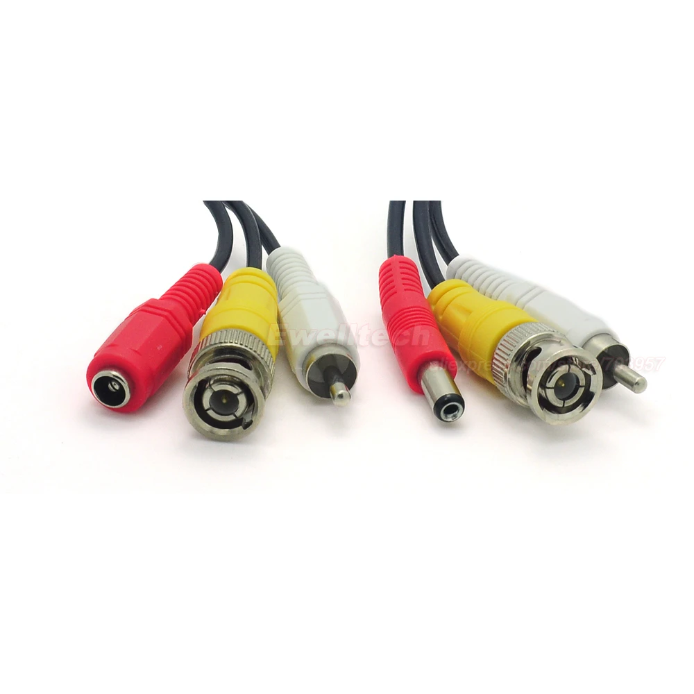 10x 5M/16FT BNC RCA DC Connector Video Audio Power Wire Cable For CCTV Camera | Безопасность и защита