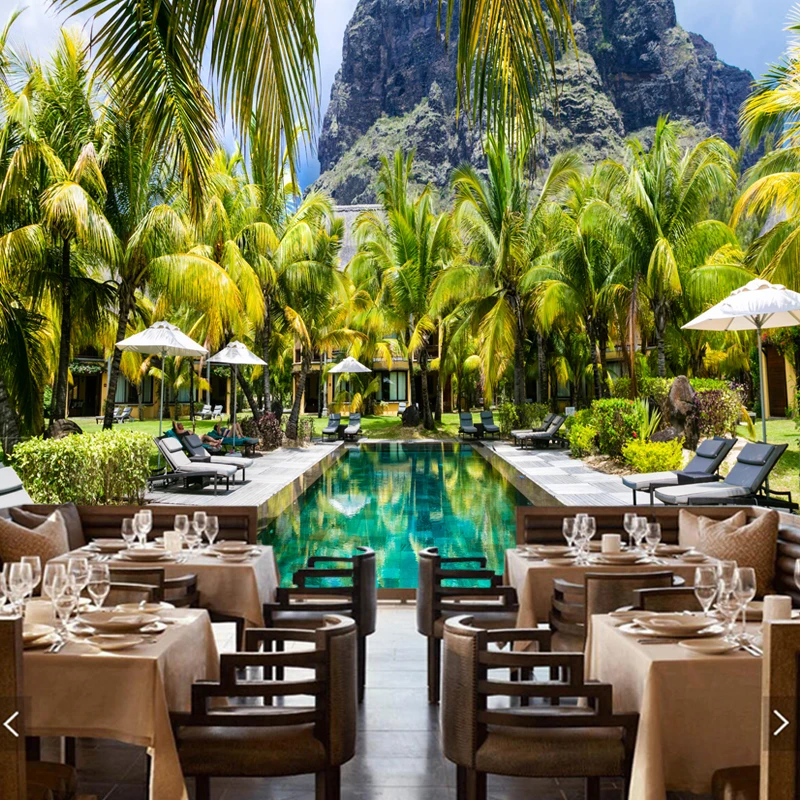 Современные фотообои кокосовые деревья тропический пейзаж фрески для гостиной