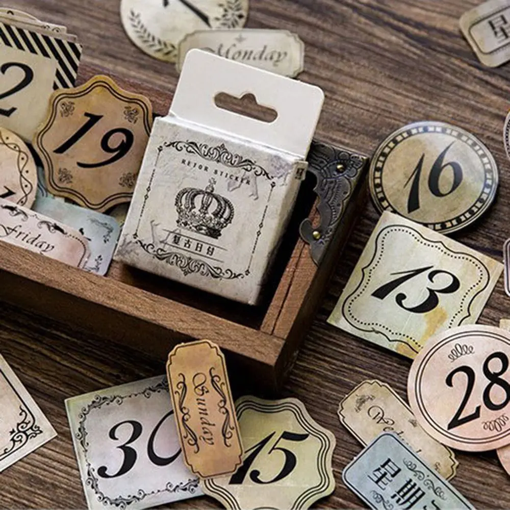 45 шт./упак. ретро календарь классический Стиль граффити наклейки для мотоцикла