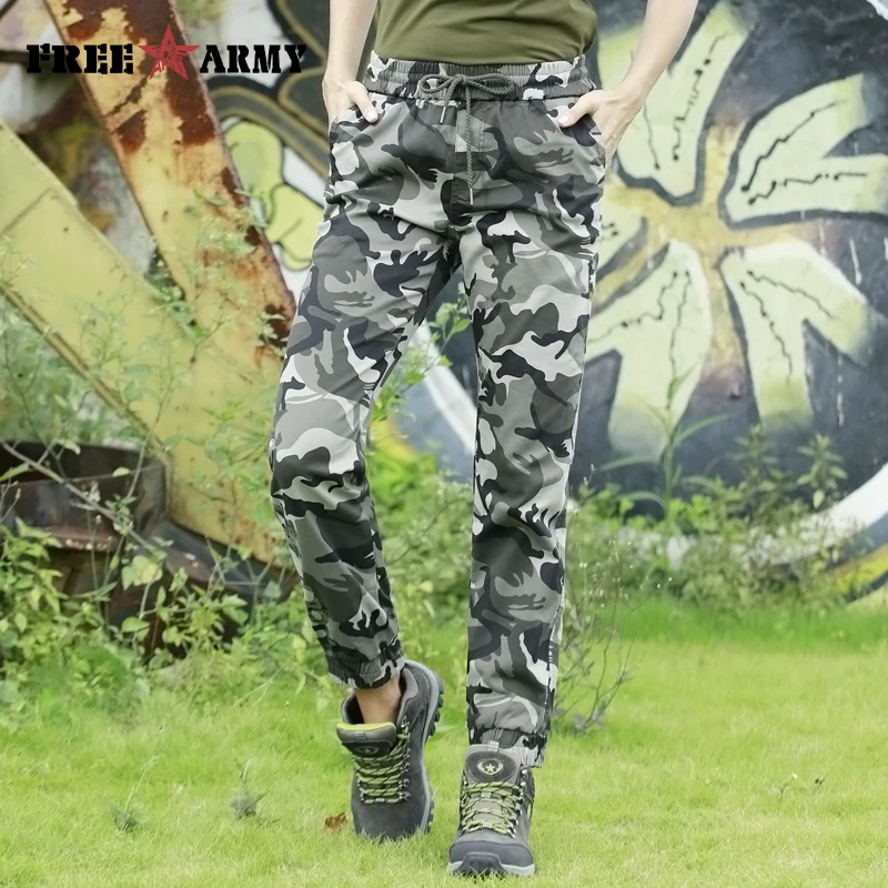 

FreeArmy Women Pants Trousers Casual Autumn Camo Pants Joggers Outdoors Safari Hiking Pants Straight Jogging Pants Women Winter