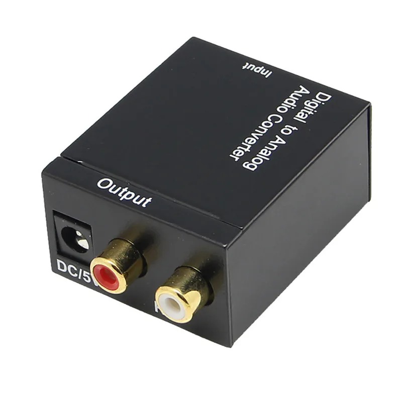 Оптический коаксиальный Toslink цифро аналоговый аудио конвертер адаптер RCA L/R 3 5 мм