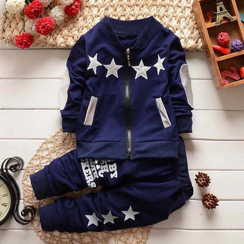 2019 Autumn Boys Clothes Set Cotton 2 Pieces Kids Jackets Baby Boy Long Pants Winter Children Sets for | Детская одежда и обувь