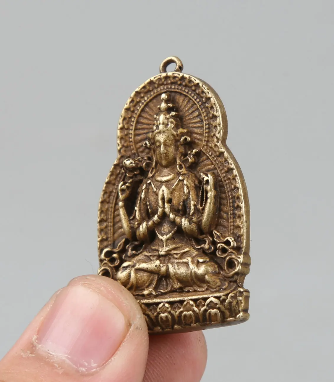 42 мм/1 7 &quotсобирать курио Редкий китайский фэншуй маленькая бронзовая Изысканная