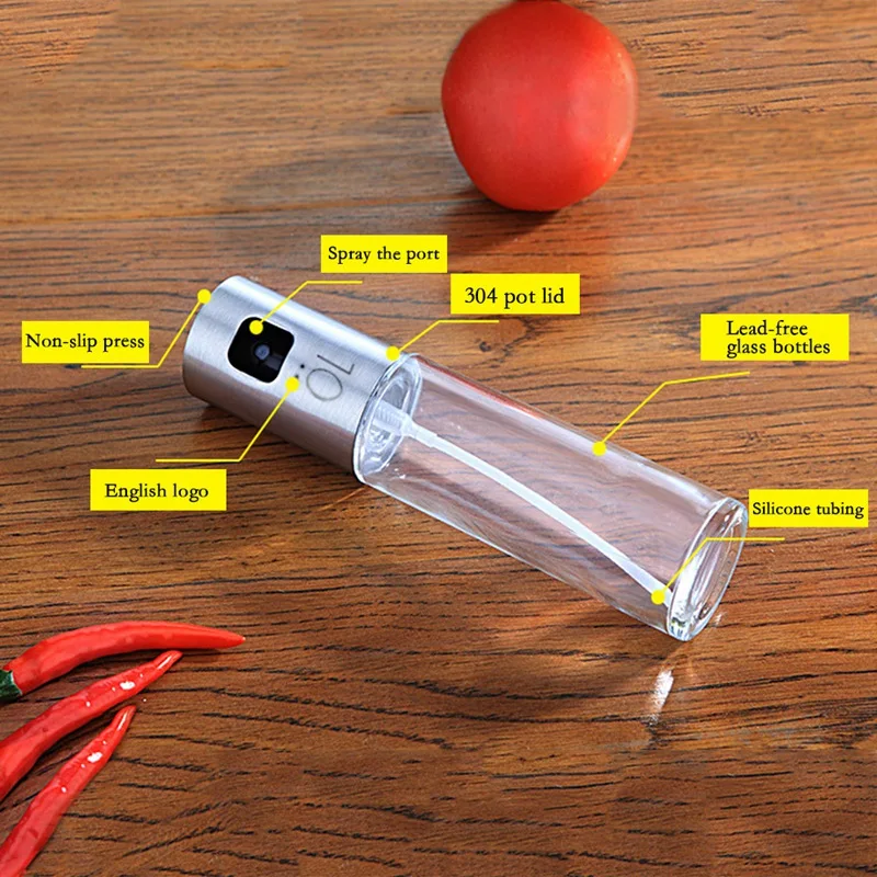 2 шт./компл. Стекло масло бутылка брызга насоса Кухня оливковое опрыскиватель
