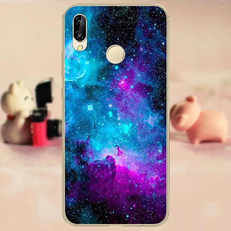 Мягкий чехол из ТПУ для Huawei P20 Lite силиконовый P20lite телефона задняя защитная крышка