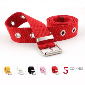 Холщовые ремни HUOBAO для женщин, стильные украшения с отверстиями для воздуха, повседневный однотонный корсет в стиле унисекс