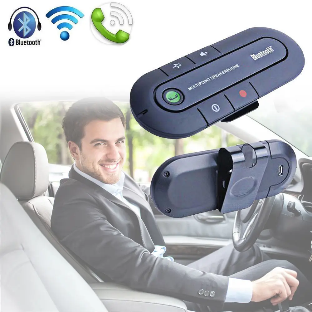 Беспроводной автомобильный комплект громкой связи с Bluetooth зажим для козырька