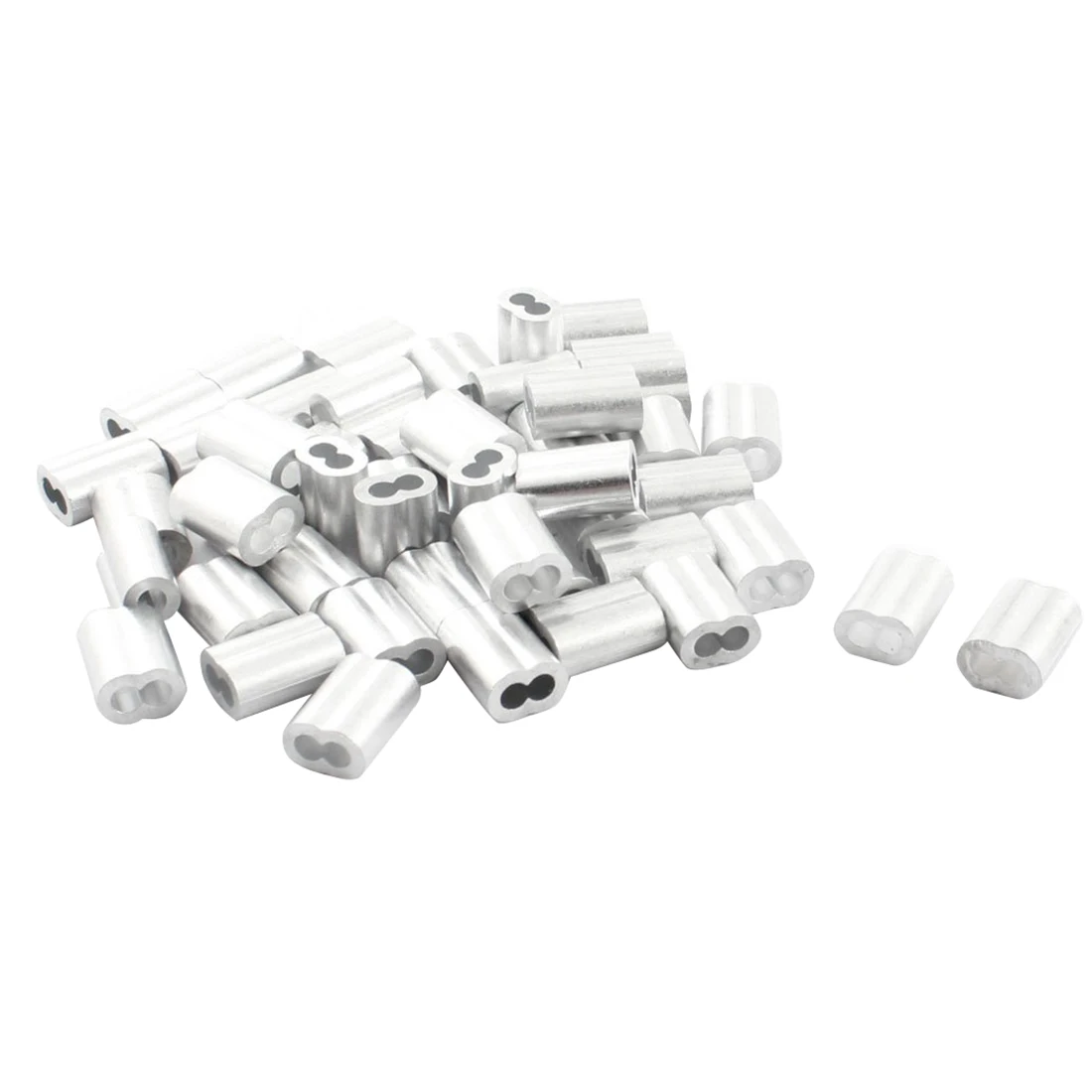 MYLB 50Pcs 15 мм алюминиевые песочные часы обжимной рукав для 3 троса|sleeve crimp|sleeve