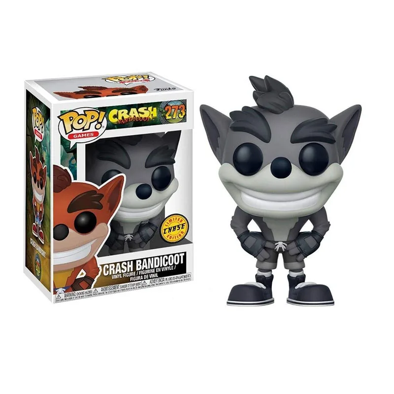 with retail box Funko Pop Crash Bandicoot#273 виниловые фигурки CRASH экшн-фигурка Модель Коллекция игрушек Фигурка куклы игрушки подарки для детей - Цвет: with retail box