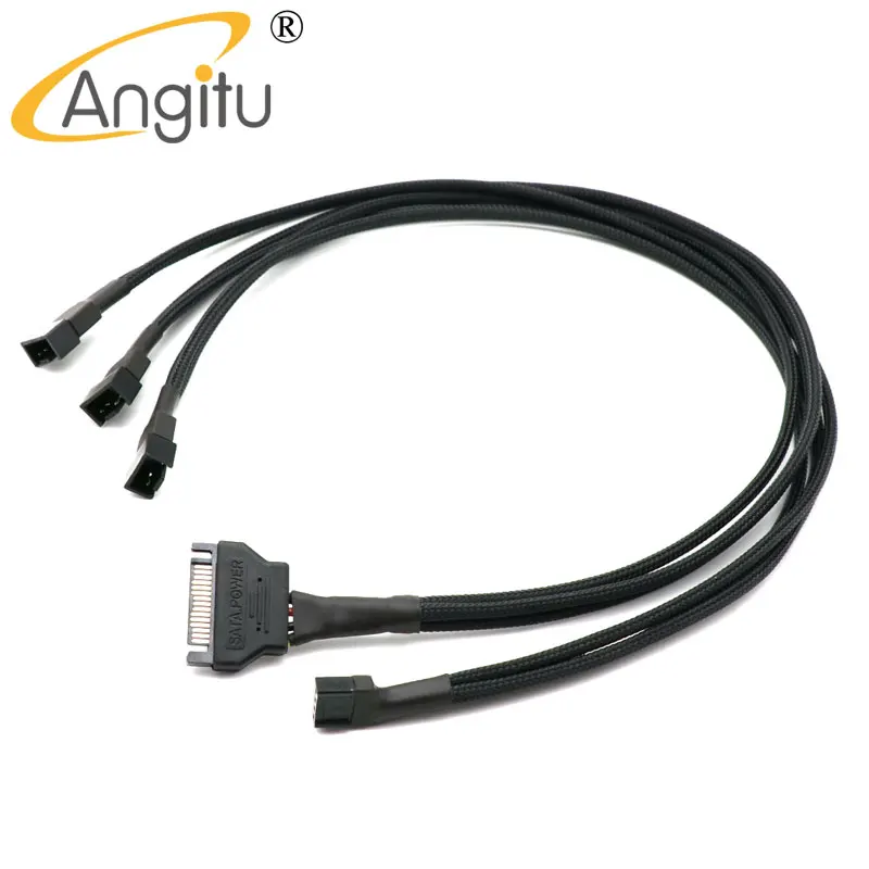 Внешний адаптер для жесткого диска Angitu Sata к внешнему кабелю HDD жесткий диск SATA 15pin к 3x4pin PWM