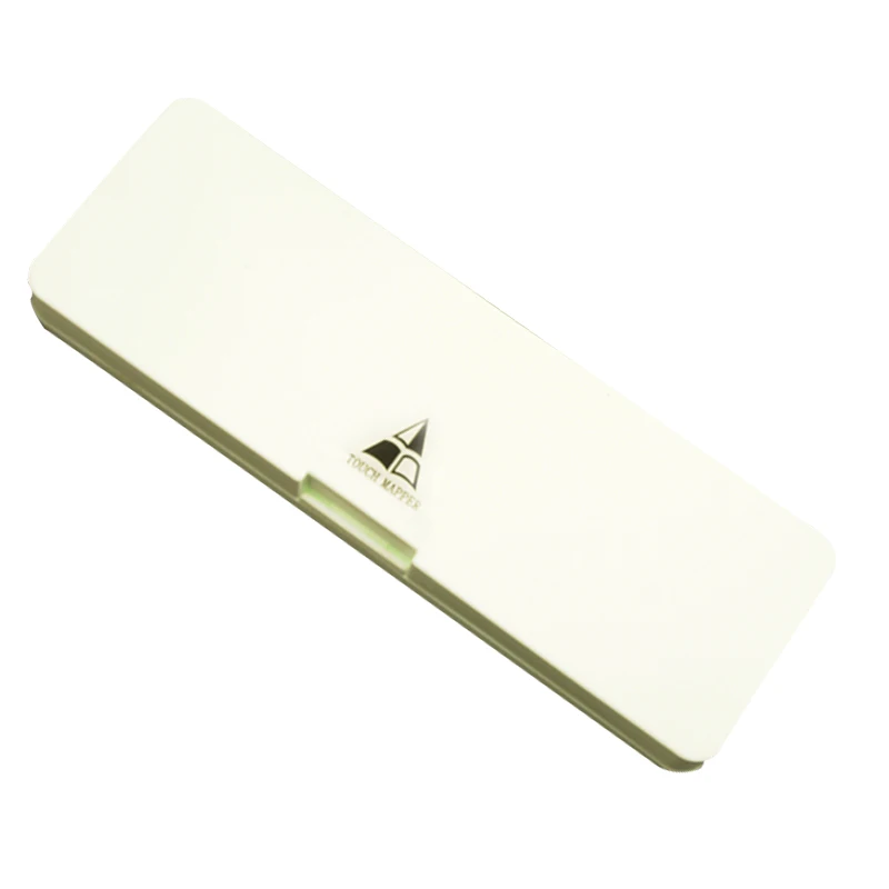 

Beige pencil case Simple Plastic Pencil Pens storage box stationery Office Supplies
