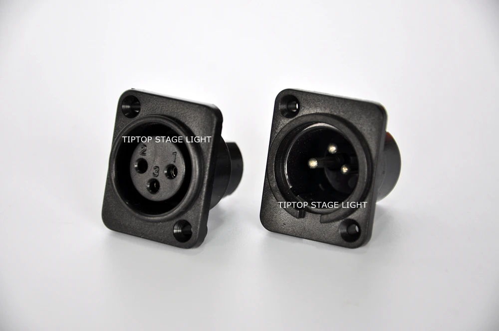 TP C04 200 шт. пластиковый корпус 3 контактный разъем XLR DMX512 клемма сигнала