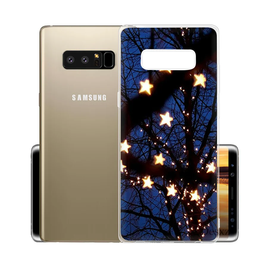 H7 Desxz чехол для телефона для samsung Galaxy A6 A7 A8 A9 A10 A40 A30 A50 A70 M10 M20 M30 крышка пейзаж зима снег - Цвет: H7