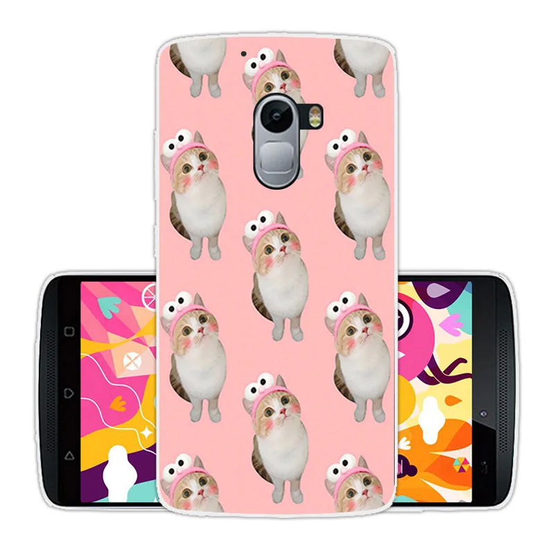 Чехол для Lenovo Vibe K4 Note K 4 CuteCat мягкий тонкий силиконовый чехол из ТПУ A7010/Vibe 5 дюйма