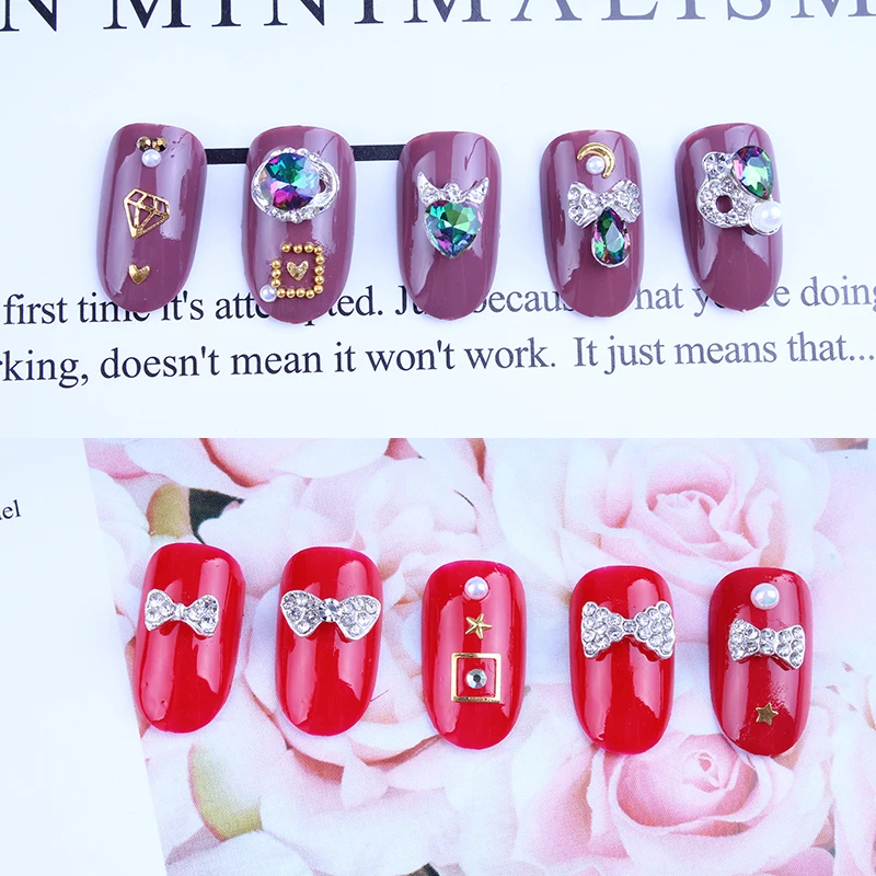 1 колесо приблизительные бусины/шпильки/заклепки для дизайна ногтей|Стразы и